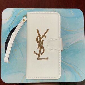 White and Gold Phone Case